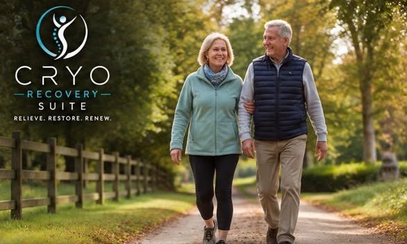 Two people walking together outdoors